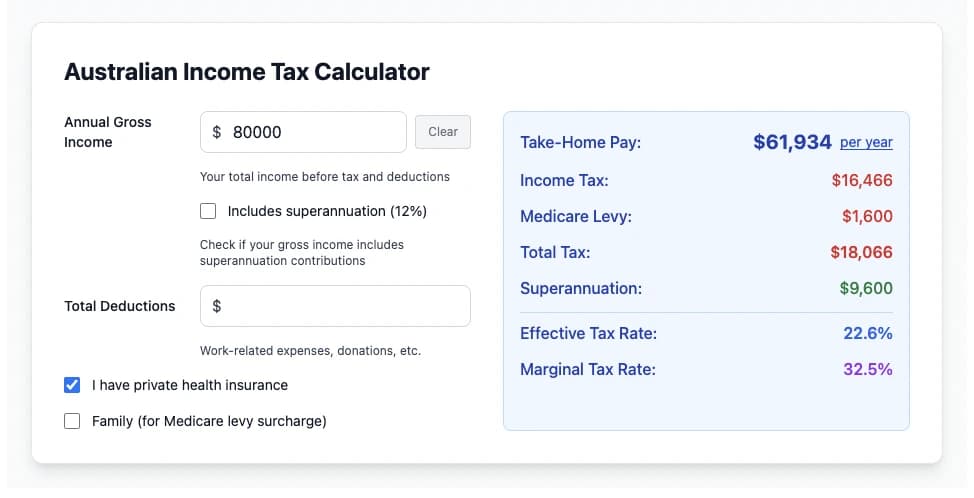 Income tax calculator thumbnail